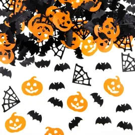 konfetti-halloween-dynie-pajeczyny-i-nietoperze-pomaranczowo-czarne-15g