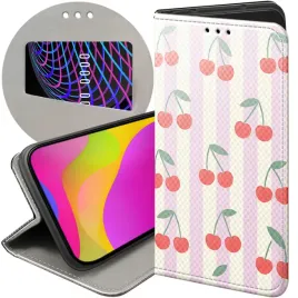 etui-z-klapka-do-xiaomi-poco-c40-wzory-wisnie-wisnia-owoce-futeral-case