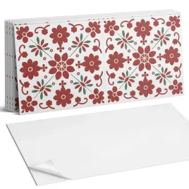paczka-kafelkow-winylowych-sciennych-wzor-kwiatowy-z-liscmi-6szt-60x30-cm