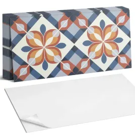 kafelki-scienne-z-grafika-pcv-geometryczny-wzor-kwiatowy-10-szt-40x20-cm