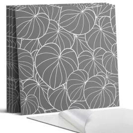 kafelki-scienne-z-grafika-pcv-liscie-w-delikatnym-wzorze-4-szt-50x50-cm