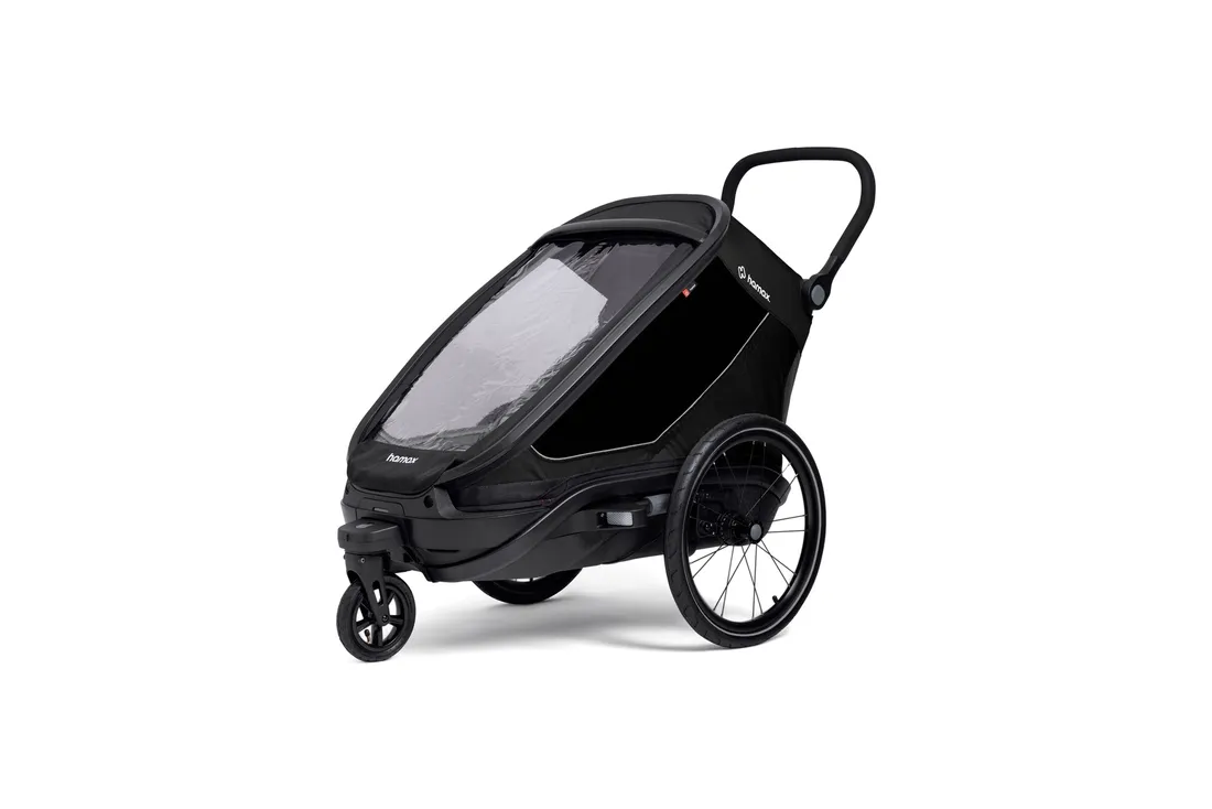 hamax-przyczepka-rowerowa-outback-next-black-stan-nowy