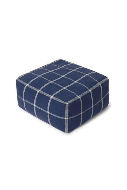pufa-geo-block-navy-blue-lorena-canals-stan-nowy-typ-tapicerowana