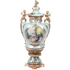 barokowa-porcelanowa-waza-urna-wazon-porcelana-braz-zakochani