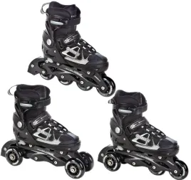 rolko-wrotki-3w1-regulowane-raven-spirit-black-white-40-43