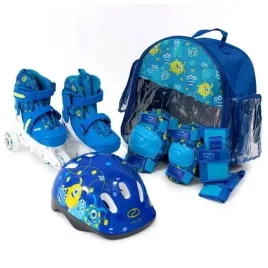 rolki-wrotki-kauczuk-led-ochraniacze-kask-zestaw-combo-monster-r-30-33