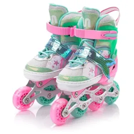 rolki-regulowane-dla-dzieci-meteor-mermaid-s-30-33-kolka-led-but-polmiekki