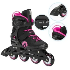 rolki-damskie-attabo-cyclone-37-czarne-rekreacyjne-abec-7-kola-76mm-82a-pu