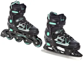 rolki-lyzwy-figurowe-2w1-regulowane-raven-spirit-black-mint-37-40