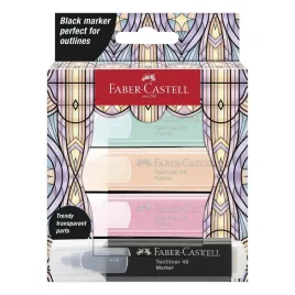 zakreslacze-faber-castell-glassy-3-pastelowe-1-czarny-w-kartonowym-etui