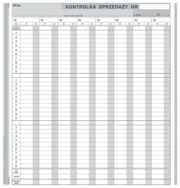 druk-417-2-kontrolka-sprzedazy-stan-nowy