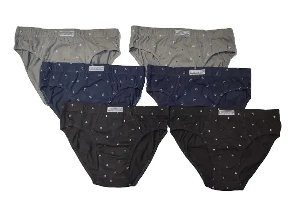 6x Majtki SLIPY MĘSKIE 100% BAWEŁNA Slipki COTTON WORLD Zestaw Komplet 3XL