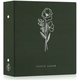 album-fotograficzny-na-zdjecia-lniany-600-kieszeni-115-x-15-cm-zielony-xl