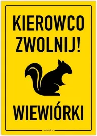kierowco-zwolnij-wiewiorki-tabliczka-a4