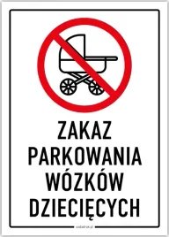 zakaz-parkowania-wozkow-dzieciecych-tabliczka