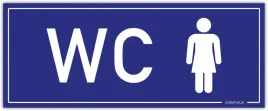 wc-dla-kobiet-tabliczka-pcw-granatowa-25x10cm