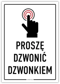 prosze-dzwonic-dzwonkiem-tabliczka
