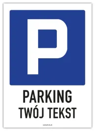parking-twoj-tekst-tabliczka-pcw-a3-297x420mm