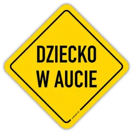 dziecko-w-aucie-naklejka-laminowana