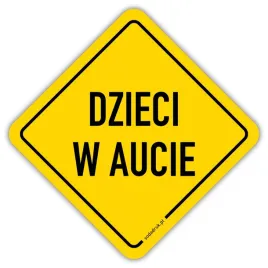 dzieci-w-aucie-naklejka-laminowana