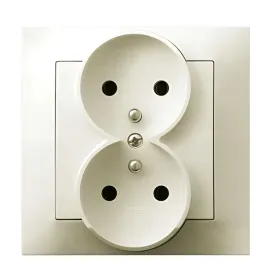 ospel-gniazdo-podwojne-z-uziemieniem-kompletne-kolor-ecru-gp-2yz-27-1-szt