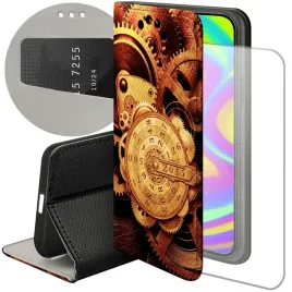 etui-z-klapka-do-xiaomi-poco-x7-pro-5g-wzory-zegary-czas-zegarmistrz-szklo