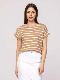 heavy-tools-damska-koszulka-t-shirt-millies25-karmelowa-caramel-rozmiar-xs