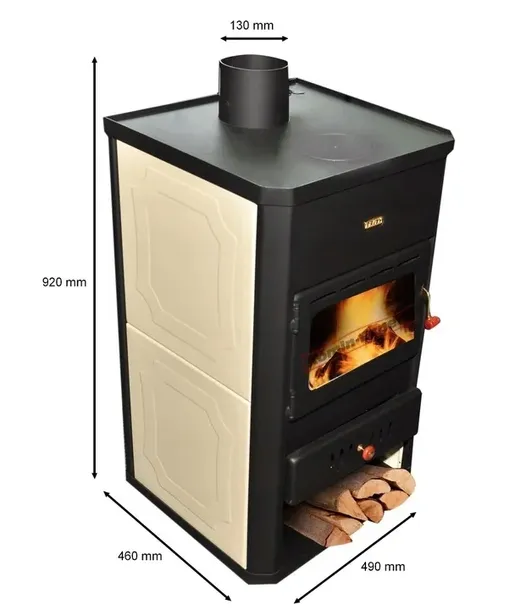 PIEC KOZA KOMINEK Z PŁASZCZEM WODNYM SOLIDNY , EKOPROJEKT ,KOMFORT 14KW