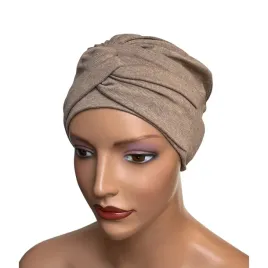 turban-sara-jasny-braz-czapka-sweterkowa-po-chemii-z-podszewka-z-bambusa