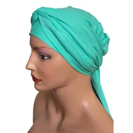 pistacjowy-turban-damski-lara-gladka-chusta-na-glowe-takze-po-chemioterapii