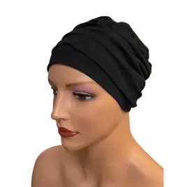 turban-iryda-podwojna-czarna-udrapowana-czapka-z-bawelny-dla-kazdej-kobiety