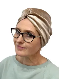turban-damski-twist-flora-wr-2-czapka-onkologiczna-z-weluru-mila-w-dotyku