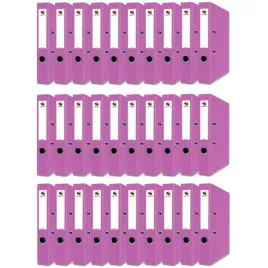segregator-office-a4-55-mm-z-okuciem-rozowy-zestaw-x30