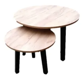 stolik-2-w-1-okragly-70-cm-i-50-cm-dab-craft-zloty-3-nogi-skos-czarne
