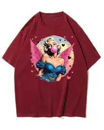 koszulka-oversize-anielska-marilyn-monroe-piekna-kobieta-bordowy-3xl
