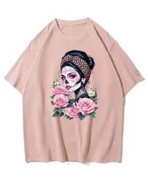 koszulka-oversize-meksykanska-kobieta-kwiaty-rozowy-4xl