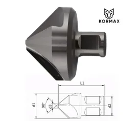 poglebiacz-stozkowy-90-hss-55mm-3-ostrzowy-kormax-chwyt-weldon-fazownik