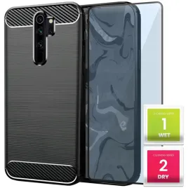 etui-do-xiaomi-redmi-note-8-pro-czarne-karbon-pancerne-plecki-szklo