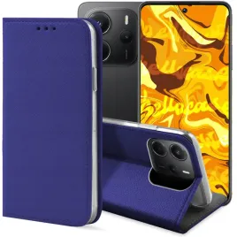 etui-z-klapka-do-xiaomi-redmi-note-14-4g-granatowe-zamykane-magnetyczne
