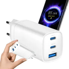 szybka-ladowarka-sieciowa-gan-2x-usb-c-usb-a-3-0-pd-qc-kostka-65w-biala