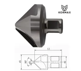 poglebiacz-stozkowy-90-hss-55mm-3-ostrzowy-kormax-chwyt-weldon-fazownik