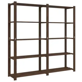 regal-z-5-polkami-brazowy-170x38x170-cm-lite-drewno-sosnowe
