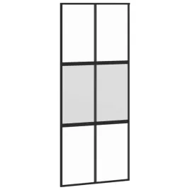 drzwi-przesuwne-czarne-90x205-cm-szklo-hartowane-aluminium