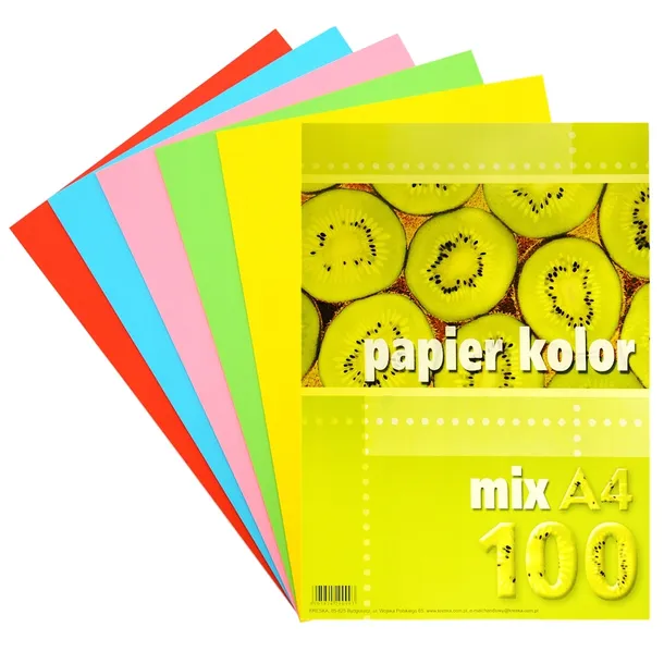 KRESKA PAPIER KSERO MIX A4 100 Arkuszy 80G