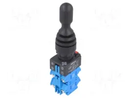 las0-k-40c41-przelacznik-joystick-22mm-poz-stab-4-no-x4-czarny-brak-ip67