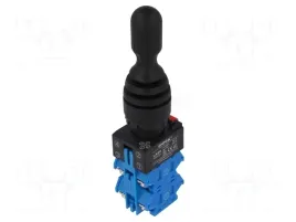 las0-k-40c43-przelacznik-joystick-22mm-poz-stab-1-no-x4-czarny-brak-ip67