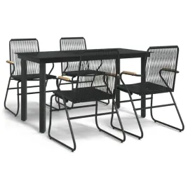 5-czesciowy-zestaw-mebli-ogrodowych-czarny-rattan-pvc