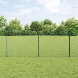 ogrodzenie-z-ogniw-z-22-slupkami-u-zielone-1x25-m