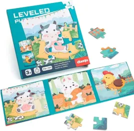 ukladanka-magnetyczna-puzzle-poziom-1-krowa-kura-zajac-zwierzeta