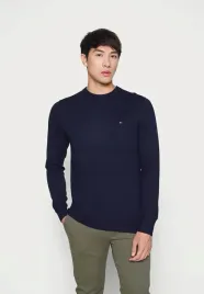 sweter-tommy-hilfiger-c-neck-granatowy-pima-cotton-blend-with-cashmere-r-l